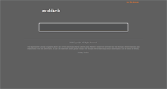 Desktop Screenshot of ecobike.it